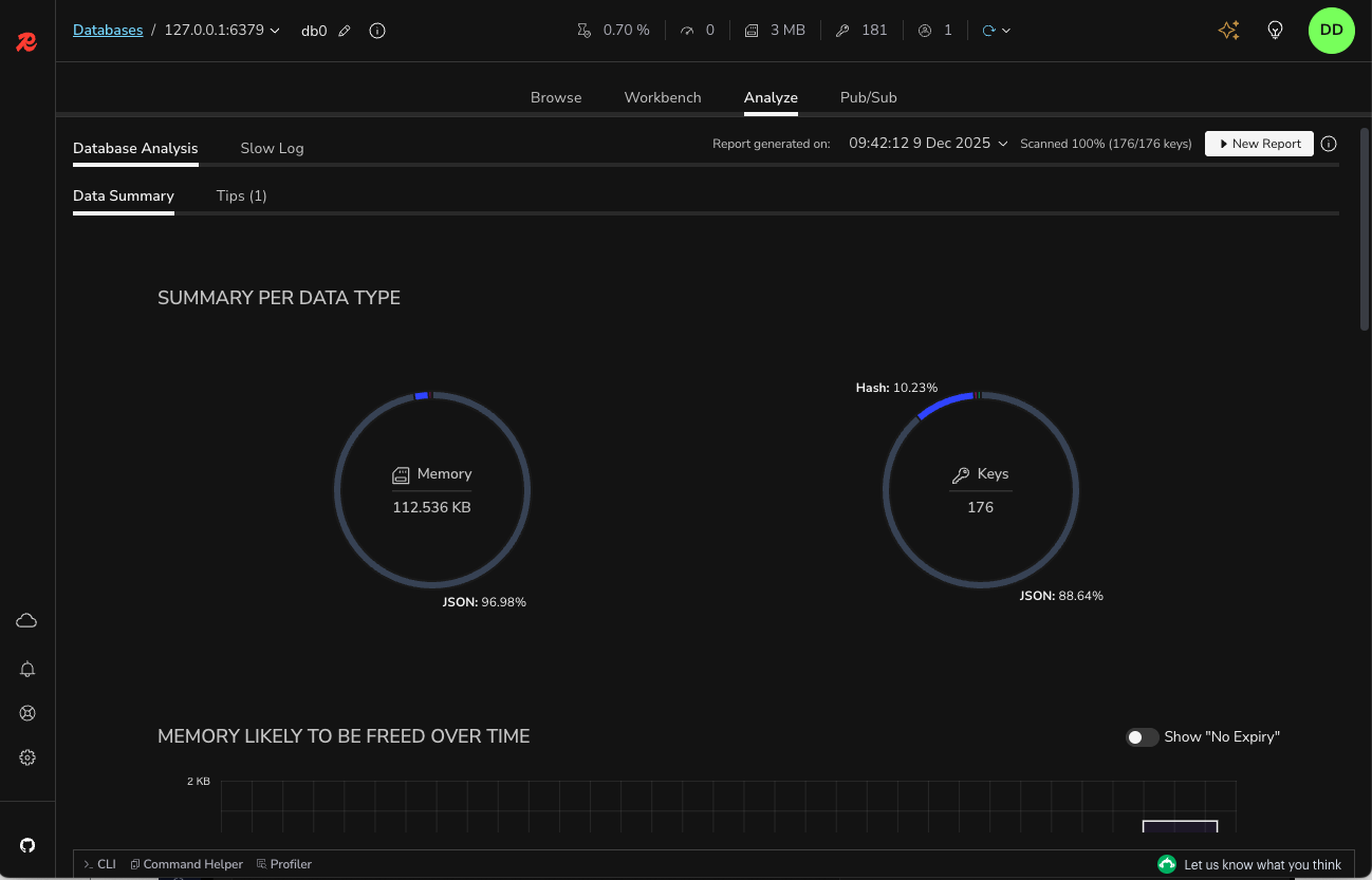 The database analysis tool